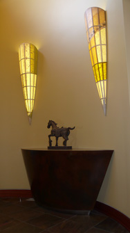 Ward�s Entry - 5 foot tapered Sconces